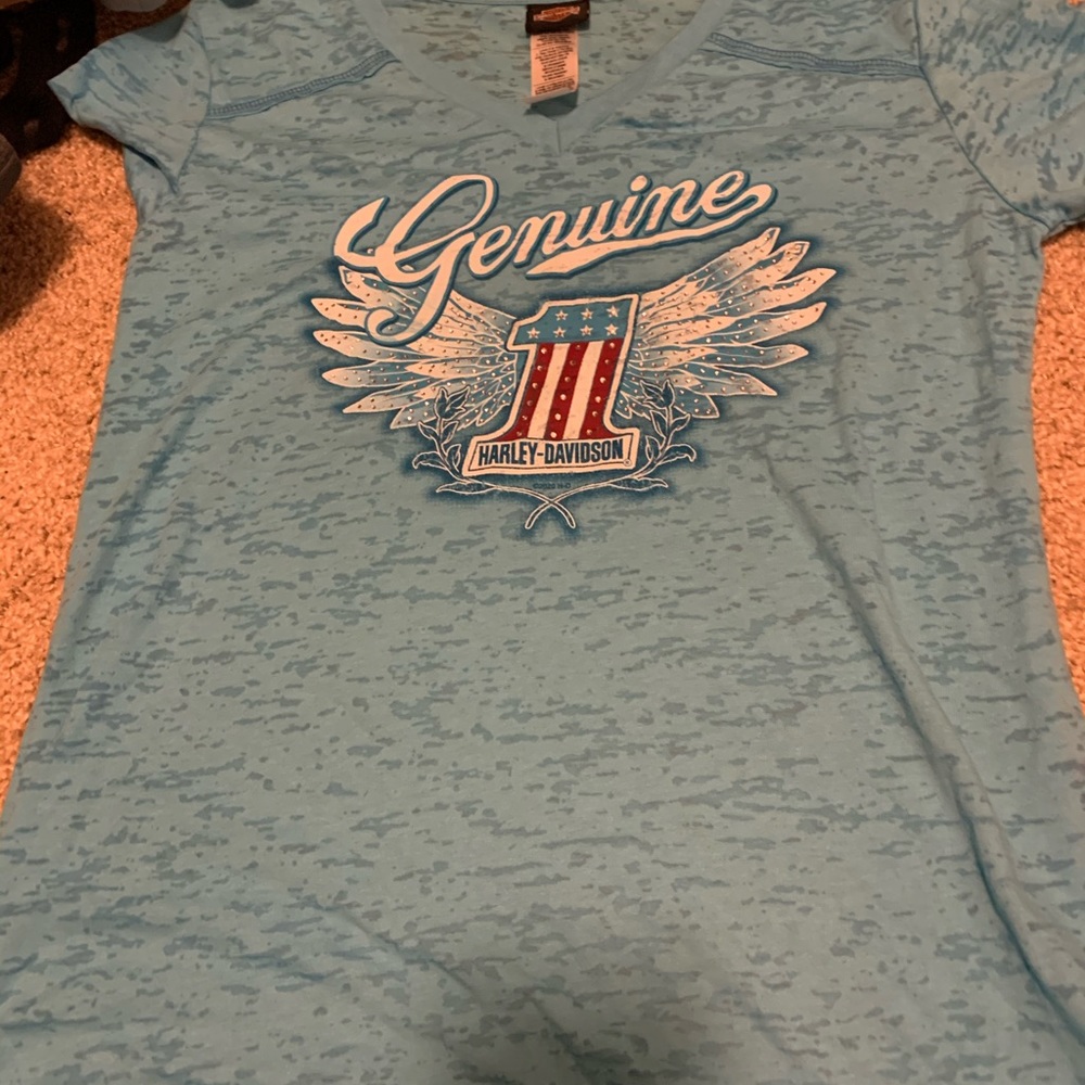 Women’s Harley t shirt with bling